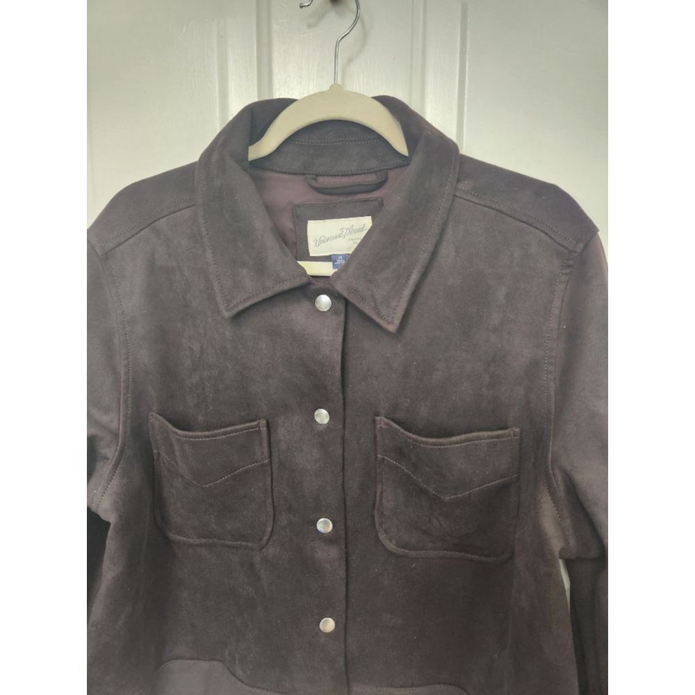 Universal Thread Brown Faux Suede Cropped Jacket XL - Picture 3 of 14